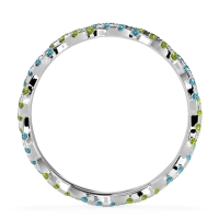 Braided Pave Eternity Cama Band