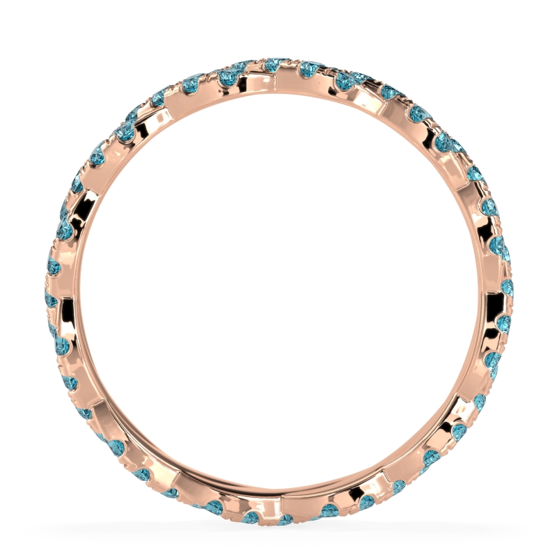 Braided Pave Eternity Cama Band