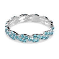 Braided Pave Eternity Cama Band