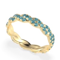Braided Pave Eternity Cama Band