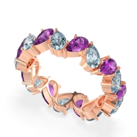 Twisted Pear Shape Eternity Taya Band