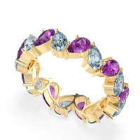Twisted Pear Shape Eternity Taya Band