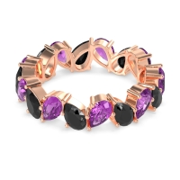 Twisted Pear Shape Eternity Taya Band