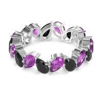 Twisted Pear Shape Eternity Taya Band