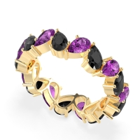 Twisted Pear Shape Eternity Taya Band