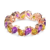 Twisted Pear Shape Eternity Taya Band