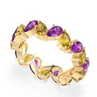 Twisted Pear Shape Eternity Taya Band