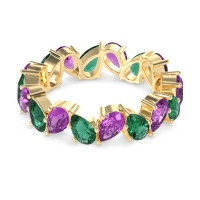 Twisted Pear Shape Eternity Taya Band