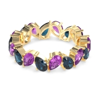 Twisted Pear Shape Eternity Taya Band