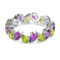 Twisted Pear Shape Eternity Taya Band