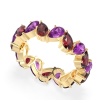 Twisted Pear Shape Eternity Taya Band