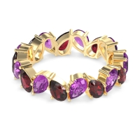 Twisted Pear Shape Eternity Taya Band