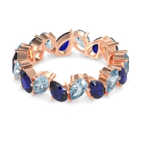 Twisted Pear Shape Eternity Taya Band