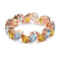 Twisted Pear Shape Eternity Taya Band