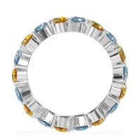 Twisted Pear Shape Eternity Taya Band