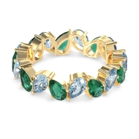 Twisted Pear Shape Eternity Taya Band