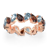 Twisted Pear Shape Eternity Taya Band