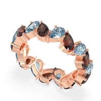 Twisted Pear Shape Eternity Taya Band