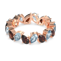 Twisted Pear Shape Eternity Taya Band