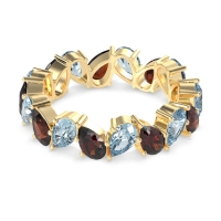 Twisted Pear Shape Eternity Taya Band