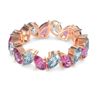 Twisted Pear Shape Eternity Taya Band