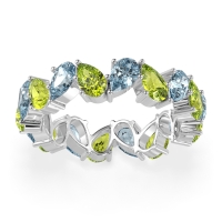 Twisted Pear Shape Eternity Taya Band