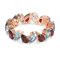 Twisted Pear Shape Eternity Taya Band