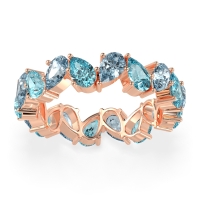 Twisted Pear Shape Eternity Taya Band