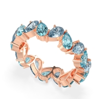 Twisted Pear Shape Eternity Taya Band