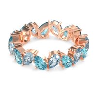 Twisted Pear Shape Eternity Taya Band