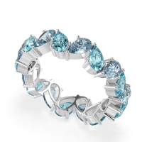 Twisted Pear Shape Eternity Taya Band