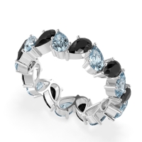 Twisted Pear Shape Eternity Taya Band