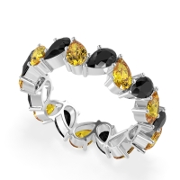 Twisted Pear Shape Eternity Taya Band