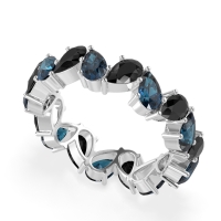 Twisted Pear Shape Eternity Taya Band