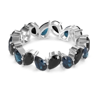 Twisted Pear Shape Eternity Taya Band