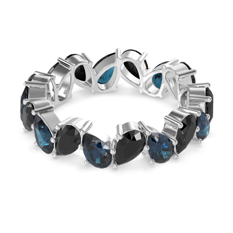 Twisted Pear Shape Eternity Taya Band