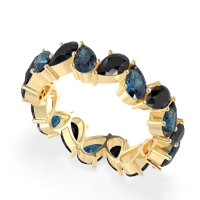 Twisted Pear Shape Eternity Taya Band