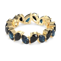 Twisted Pear Shape Eternity Taya Band