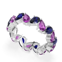 Twisted Pear Shape Eternity Taya Band