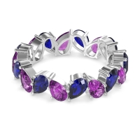 Twisted Pear Shape Eternity Taya Band