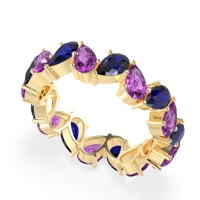 Twisted Pear Shape Eternity Taya Band