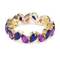 Twisted Pear Shape Eternity Taya Band