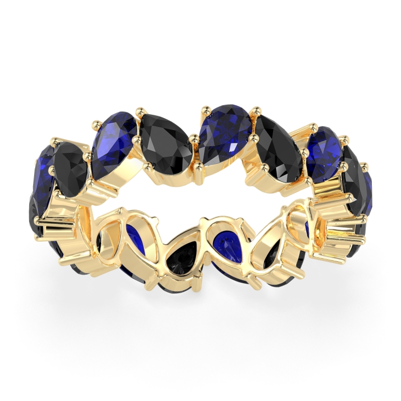 Twisted Pear Shape Eternity Taya Band