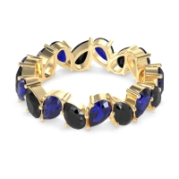 Twisted Pear Shape Eternity Taya Band