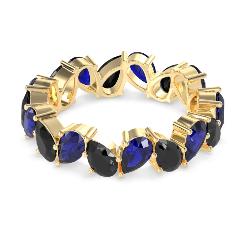 Twisted Pear Shape Eternity Taya Band