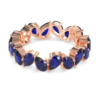 Twisted Pear Shape Eternity Taya Band