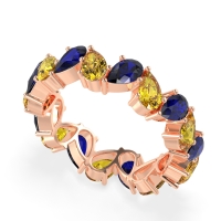 Twisted Pear Shape Eternity Taya Band