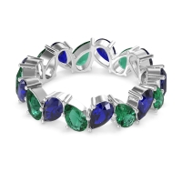 Twisted Pear Shape Eternity Taya Band