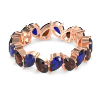 Twisted Pear Shape Eternity Taya Band