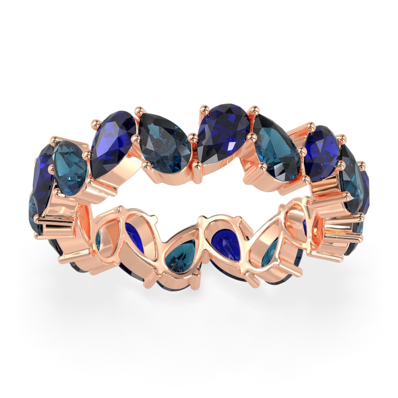 Twisted Pear Shape Eternity Taya Band